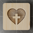 Heart + Cross Lamp