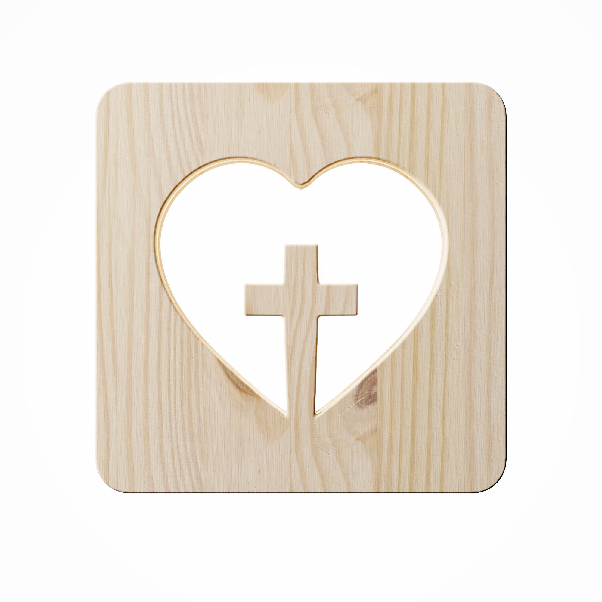 Heart + Cross Lamp